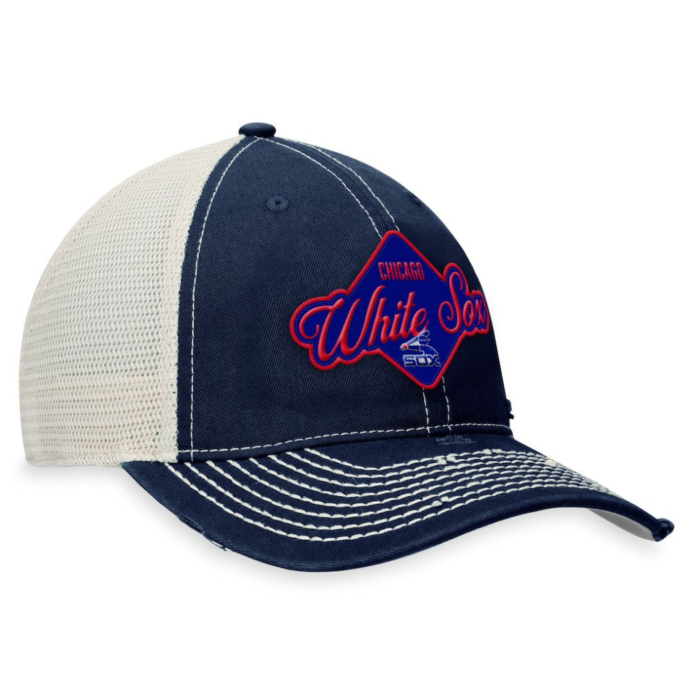 Navy Chicago White Sox Fanatics Heritage Trucker Snapback Hat