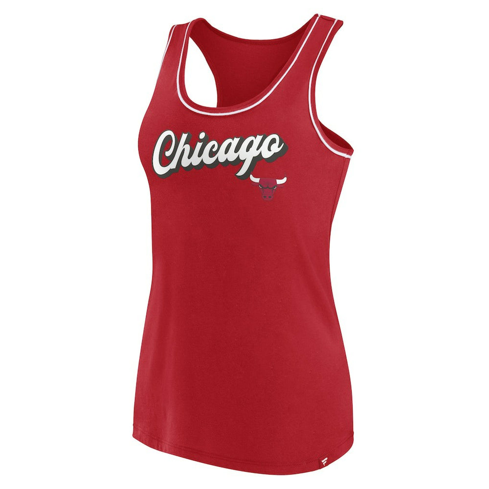 Fanatics Chicago Bulls Women's Wordmark Logo Racerback Tank Top sale
