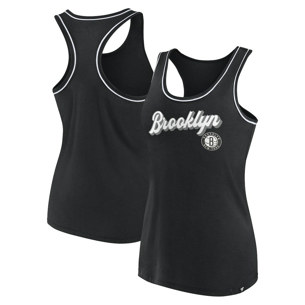 Fanatics Brooklyn Nets Women's Wordmark Logo Racerback Tank Top