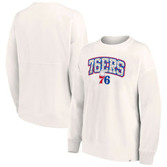 Fanatics Philadelphia 76ers Women's Tonal Leopard Pullover Sweatshirt
