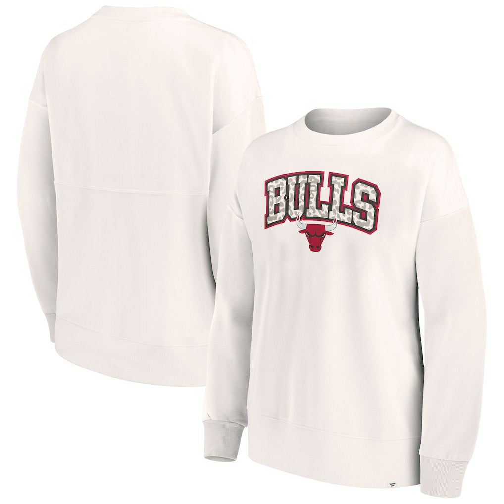 Fanatics Chicago Bulls Women's Tonal Leopard Pullover Sweatshirt