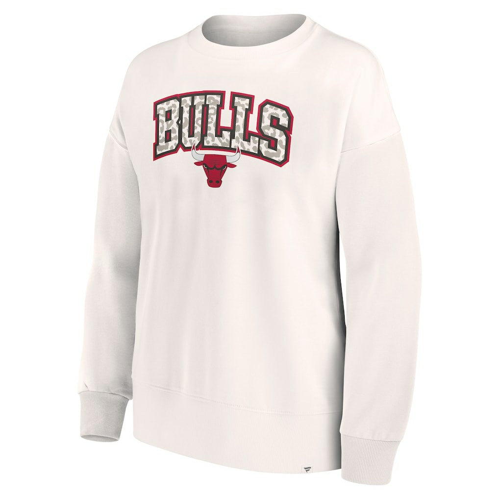 Fanatics Chicago Bulls Women's Tonal Leopard Pullover Sweatshirt