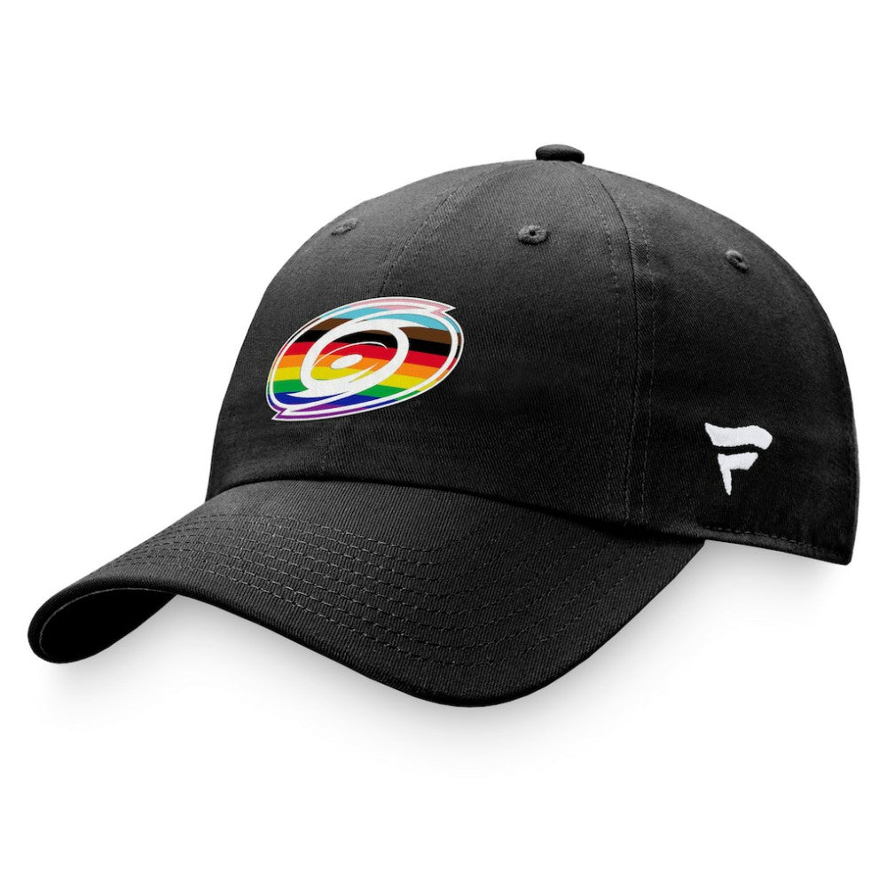 NHL Carolina Hurricanes Fanatics Team Logo Pride Adjustable Hat