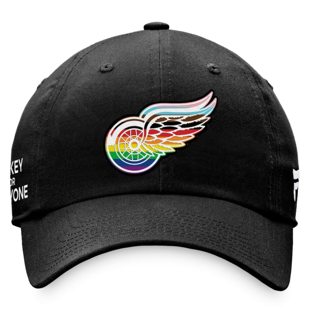NHL Detroit Red Wings Fanatics Team Logo Pride Adjustable Hat