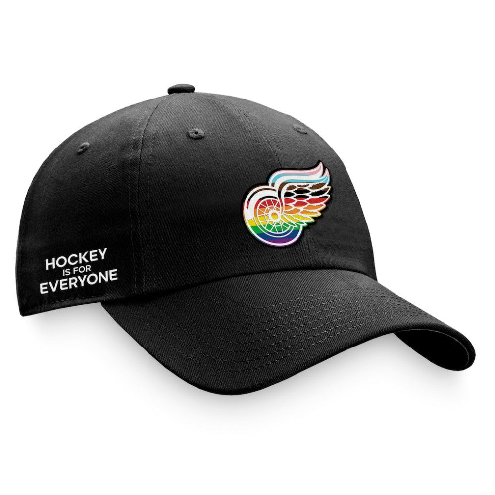 NHL Detroit Red Wings Fanatics Team Logo Pride Adjustable Hat