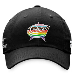 NHL Columbus Blue Jackets Fanatics Team Logo Pride Adjustable Hat