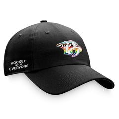 NHL Nashville Predators Fanatics Team Logo Pride Adjustable Hat