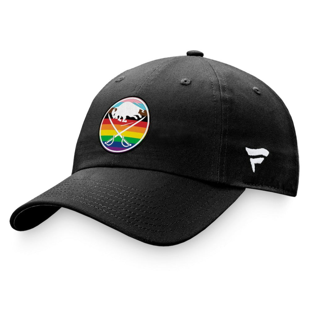 NHL Buffalo Sabres Fanatics Team Logo Pride Adjustable Hat