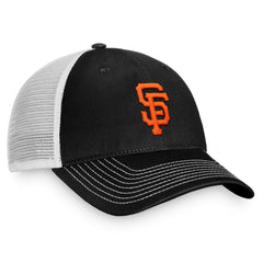 Black/White San Francisco Giants Fanatics Team Core Unstructured Trucker Adjustable Hat