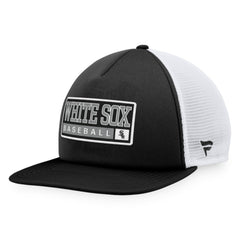 Black/White Chicago White Sox Majestic Foam Trucker Snapback Hat