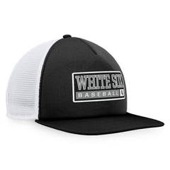 Black/White Chicago White Sox Majestic Foam Trucker Snapback Hat