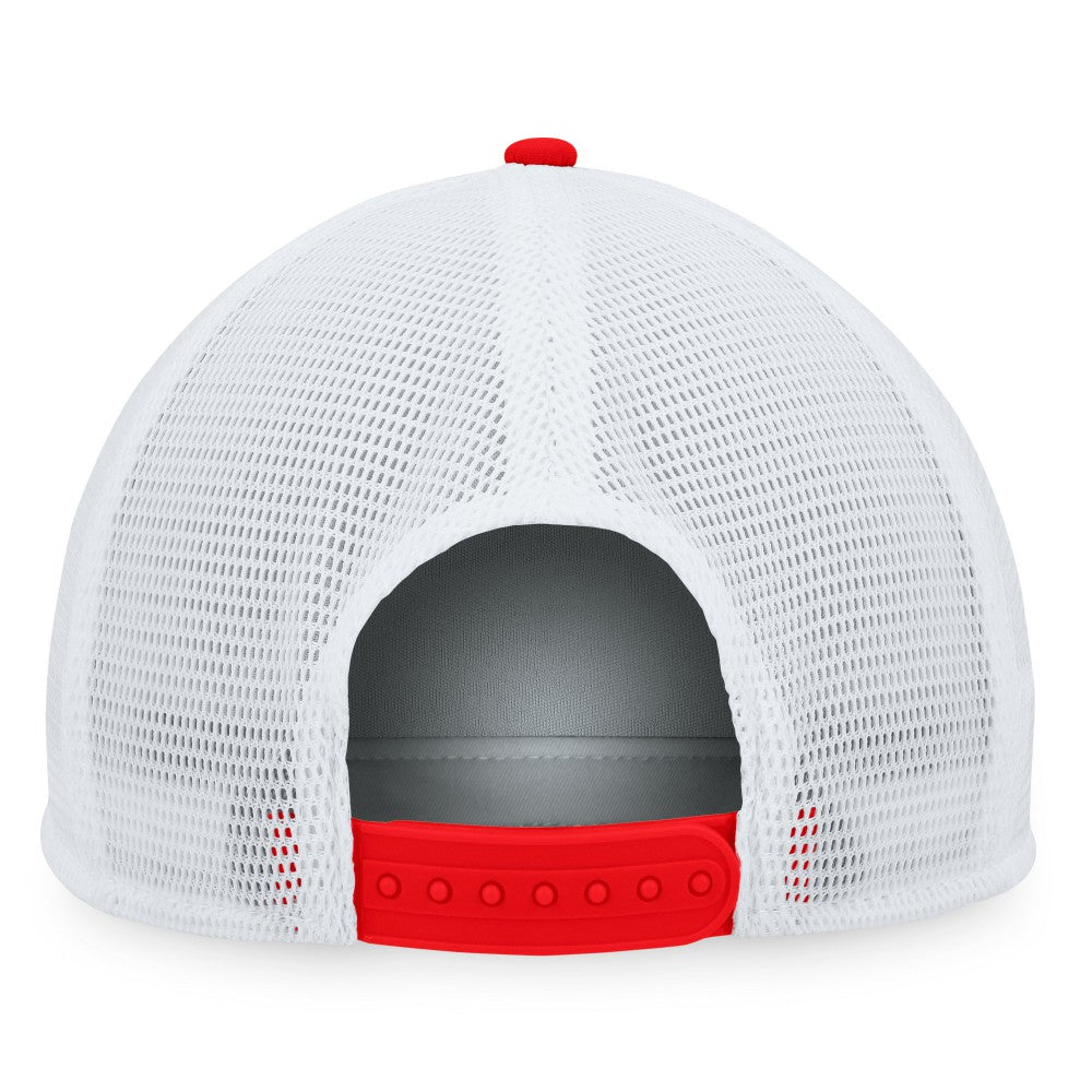 Red/White Los Angeles Angels Majestic Foam Trucker Snapback Hat
