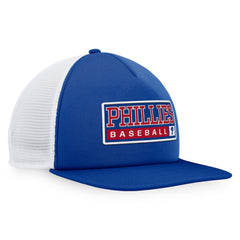 Royal/White Philadelphia Phillies Majestic Foam Trucker Snapback Hat