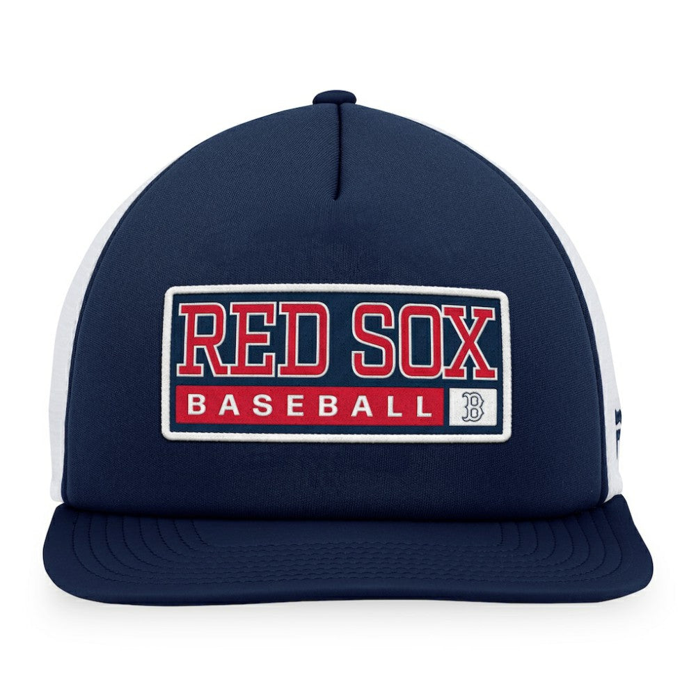 Navy/White Boston Red Sox Majestic Foam Trucker Snapback Hat