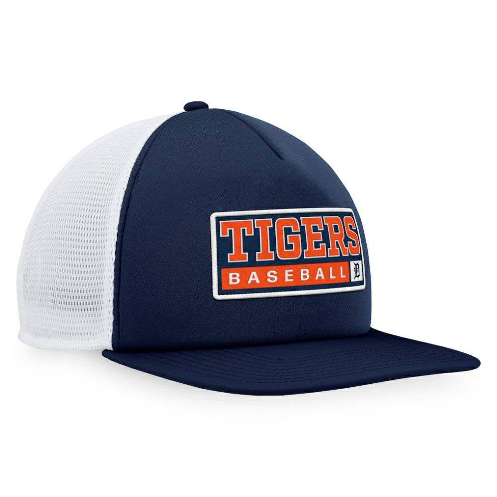 Navy/White Detroit Tigers Majestic Foam Trucker Snapback Hat