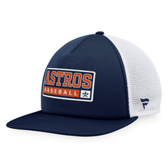 Navy/White Houston Astros Majestic Foam Trucker Snapback Hat