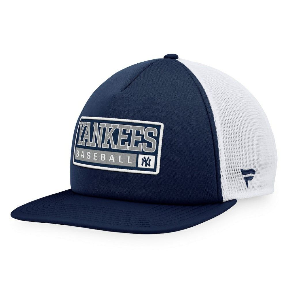 Navy/White New York Yankees Majestic Foam Trucker Snapback Hat