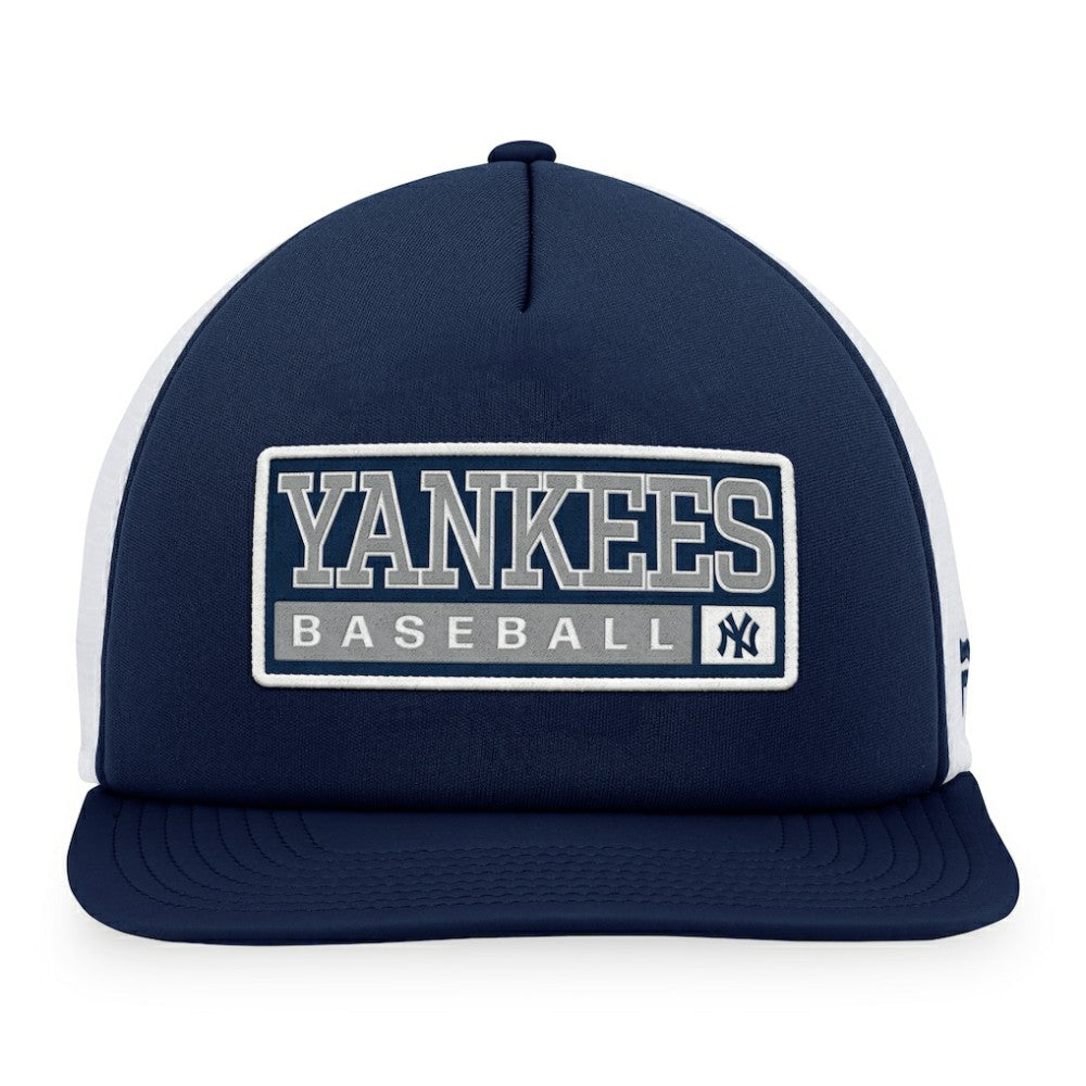 Navy/White New York Yankees Majestic Foam Trucker Snapback Hat