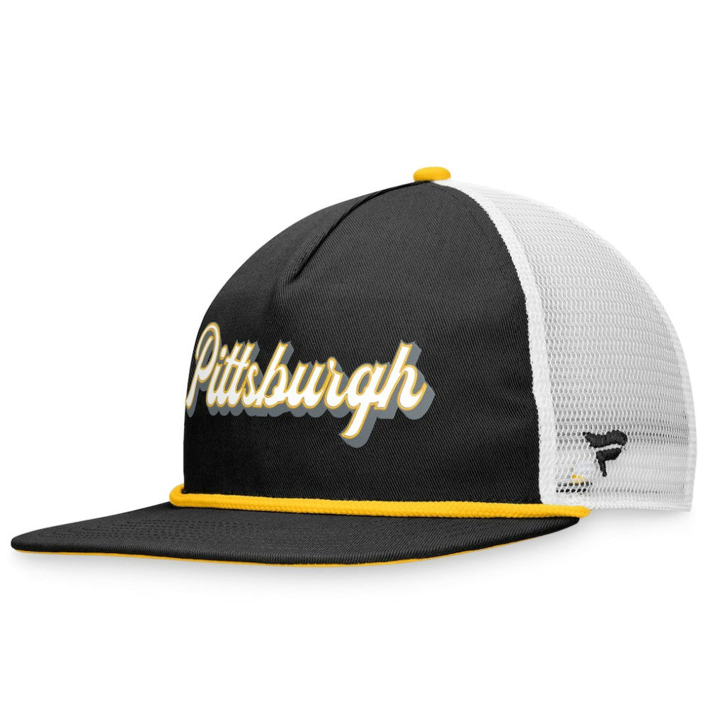 Black Pittsburgh Pirates Fanatics Heritage Golfer Snapback Hat