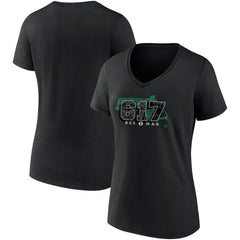 Fanatics Boston Celtics Women's Hometown Collection 617 V-Neck T-Shirt