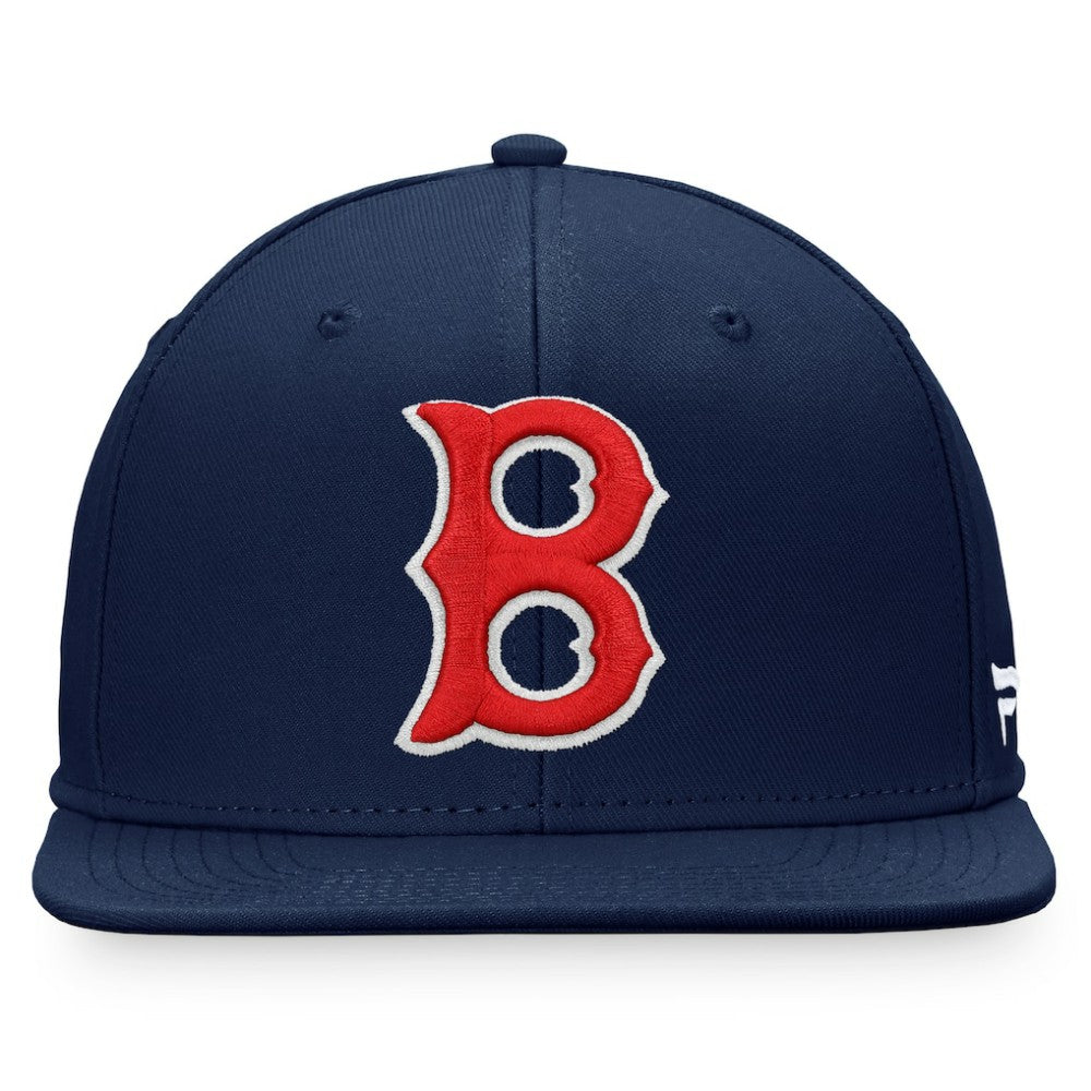 Navy Boston Red Sox Fanatics Cooperstown Collection Core Snapback Hat