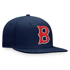 Navy Boston Red Sox Fanatics Cooperstown Collection Core Snapback Hat