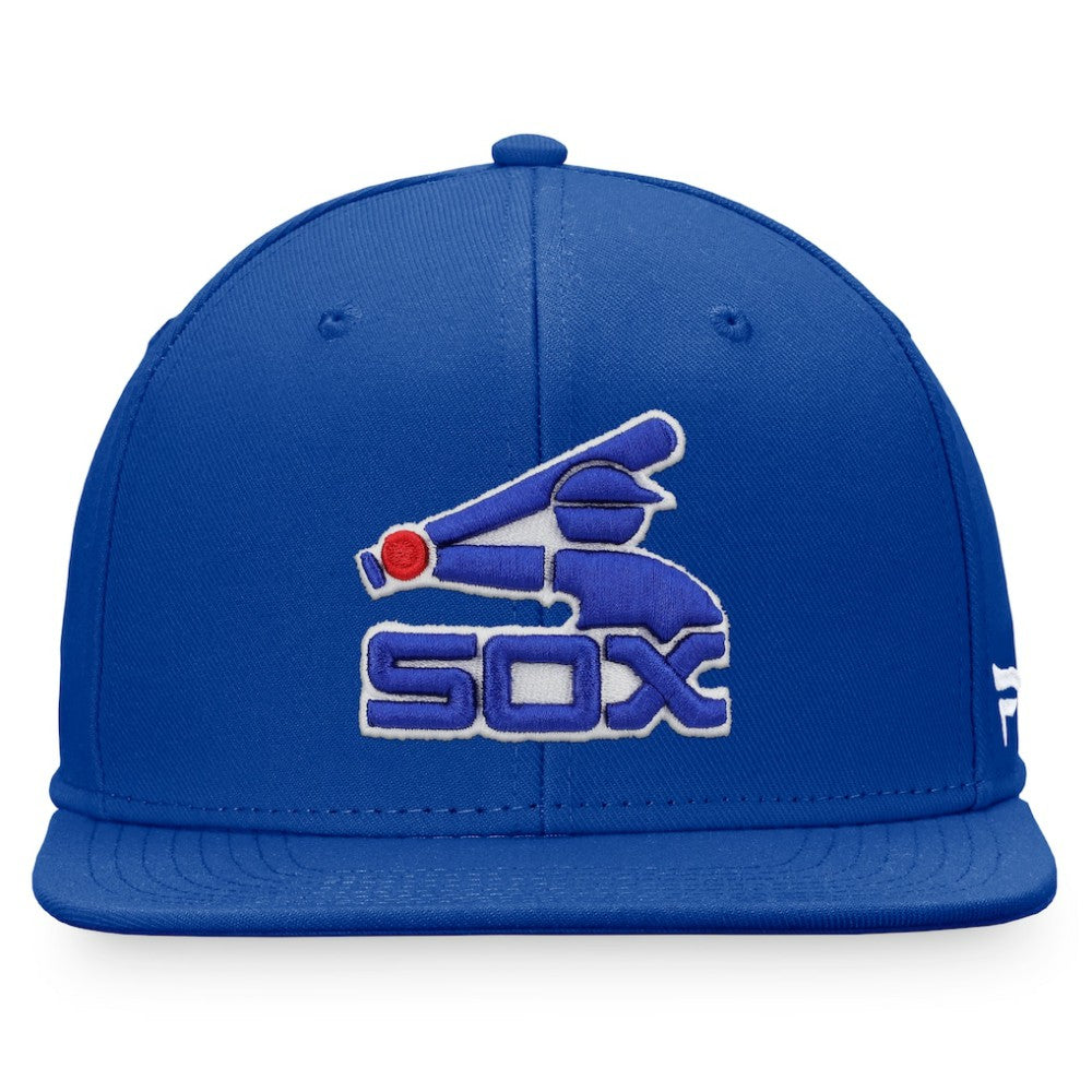 Royal Chicago White Sox Fanatics Cooperstown Collection Core Snapback Hat