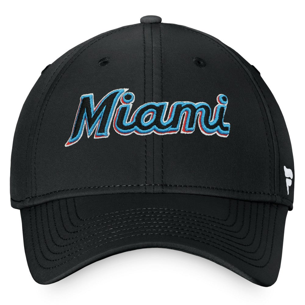 Black Miami Marlins Fanatics Core Flex Hat