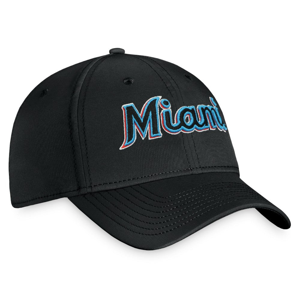 Black Miami Marlins Fanatics Core Flex Hat