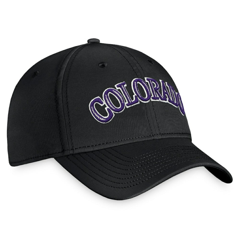 Black Colorado Rockies Fanatics Core Flex Hat