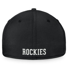 Black Colorado Rockies Fanatics Core Flex Hat
