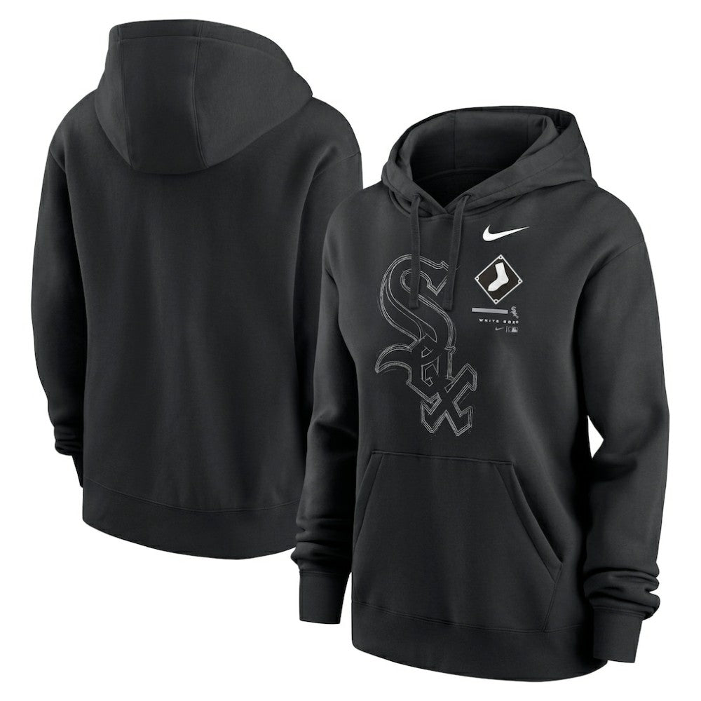Black Chicago White Sox Nike Women's Big Game Pullover Hoodie