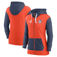 Orange Houston Astros Nike Women's Full-Zip Hoodie