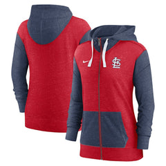 Red St. Louis Cardinals Nike Women's Full-Zip Hoodie