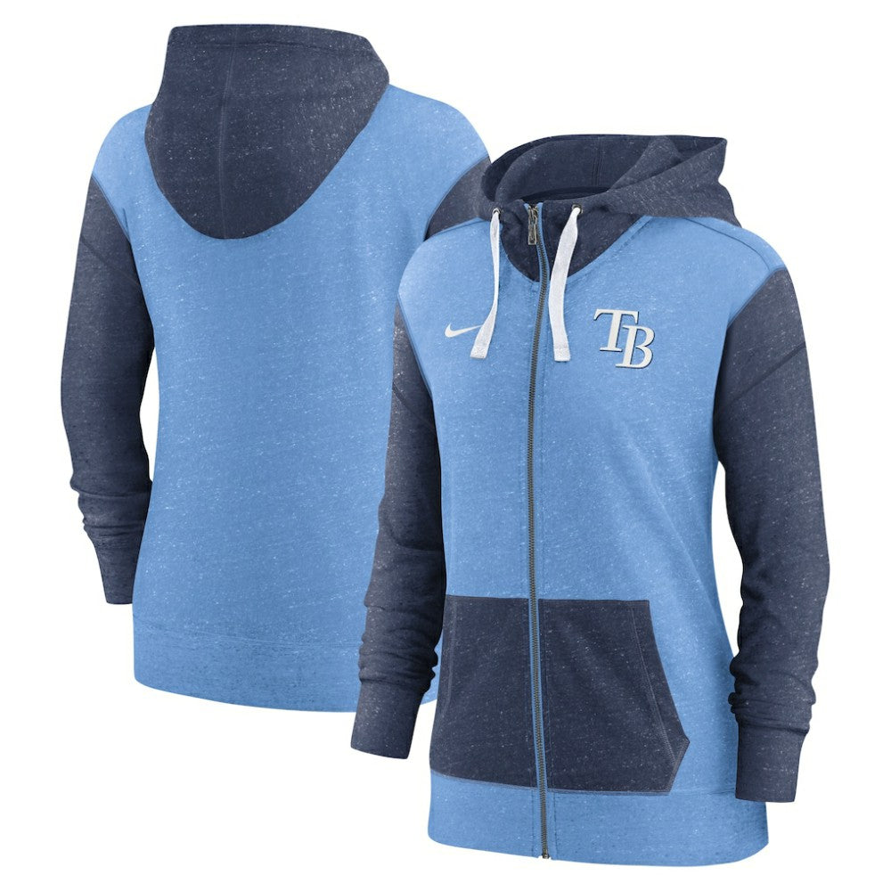 Light Blue Tampa Bay Rays Nike Women's Full-Zip Hoodie