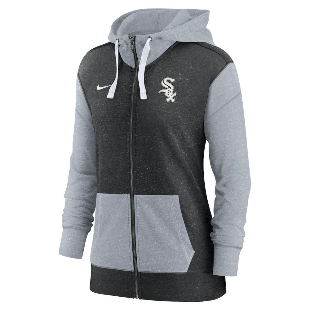 Black Chicago White Sox Nike Women's Full-Zip Hoodie