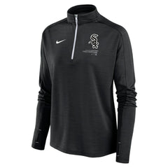 Black Chicago White Sox Nike Women's Pacer Quarter-Zip Top