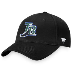 Black Tampa Bay Rays Fanatics Cooperstown Collection Core Adjustable Hat