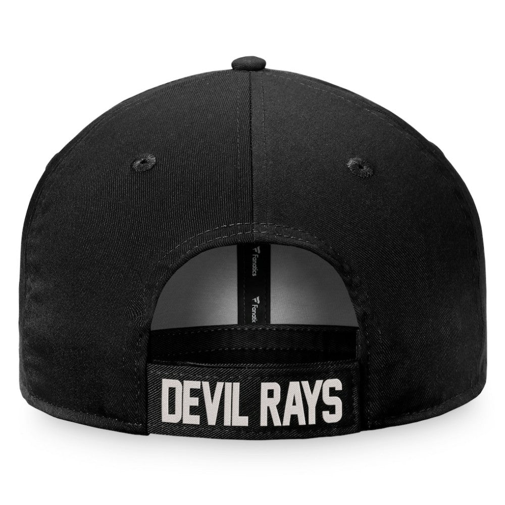 Black Tampa Bay Rays Fanatics Cooperstown Collection Core Adjustable Hat