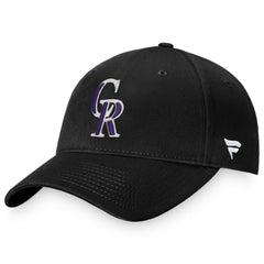 Black Colorado Rockies Fanatics Cooperstown Collection Core Adjustable Hat