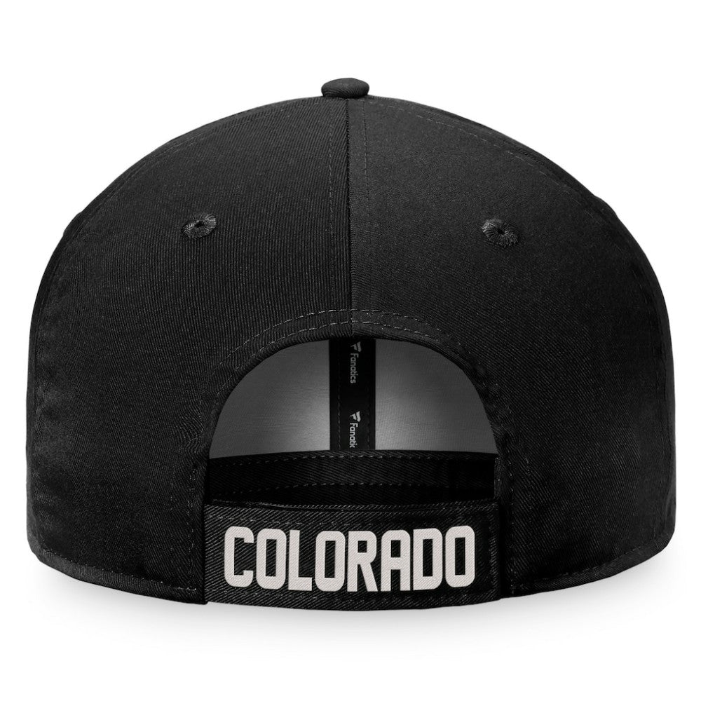 Black Colorado Rockies Fanatics Cooperstown Collection Core Adjustable Hat