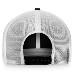 Black/White Colorado Rockies Fanatics Cooperstown Collection Core Trucker Snapback Hat
