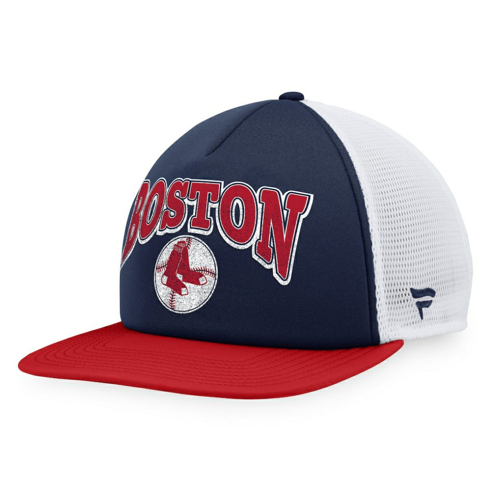Navy/Red Boston Red Sox Fanatics Heritage Foam Front Trucker Snapback Hat