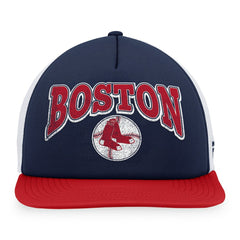 Navy/Red Boston Red Sox Fanatics Heritage Foam Front Trucker Snapback Hat