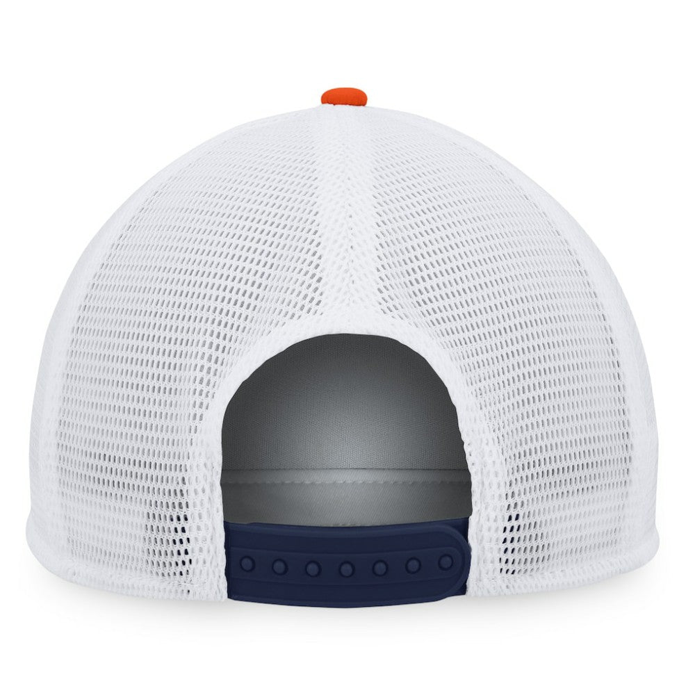 Orange/Navy Houston Astros Fanatics Heritage Foam Front Trucker Snapback Hat