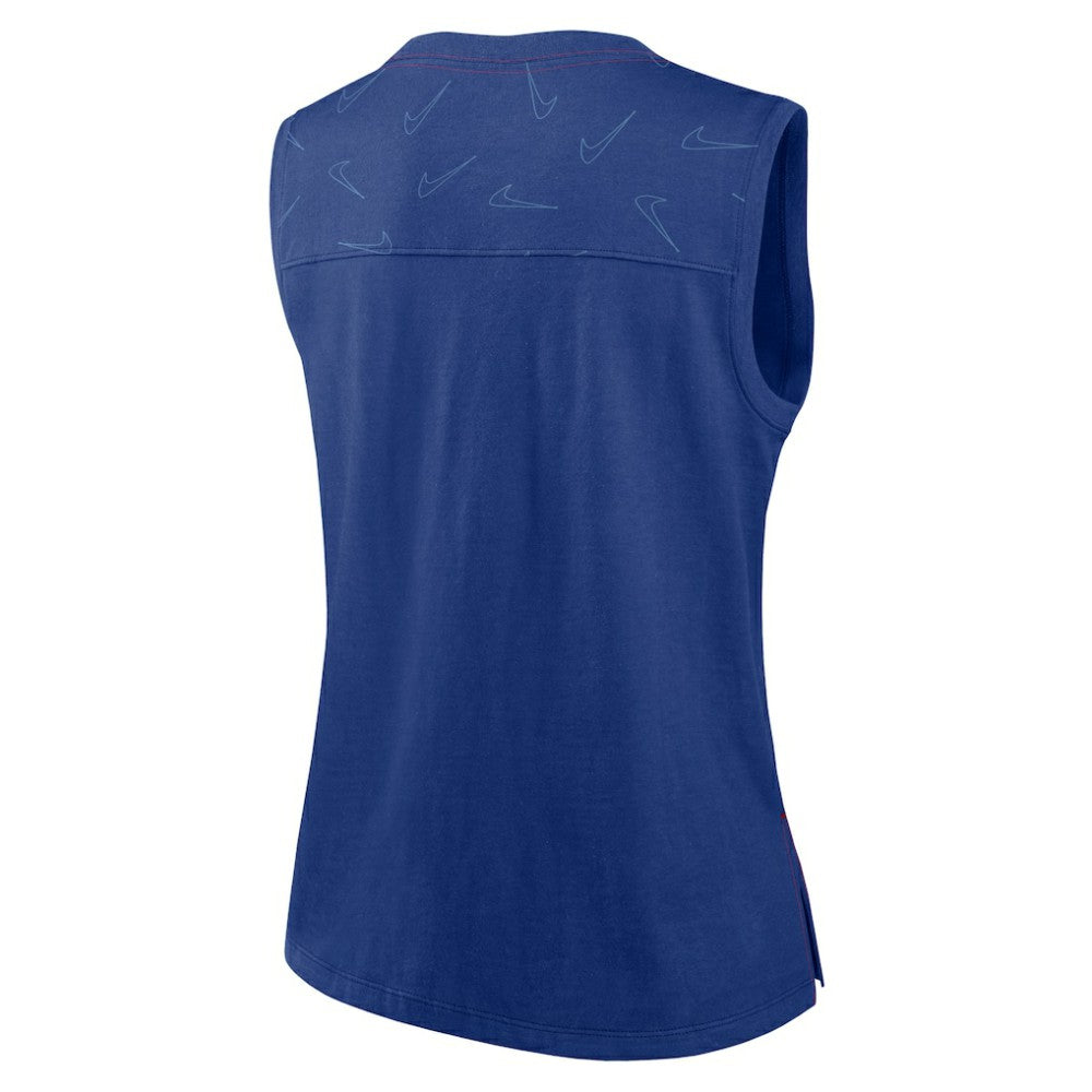 Royal Chicago Cubs Nike Women's Muscle Play Tank Top