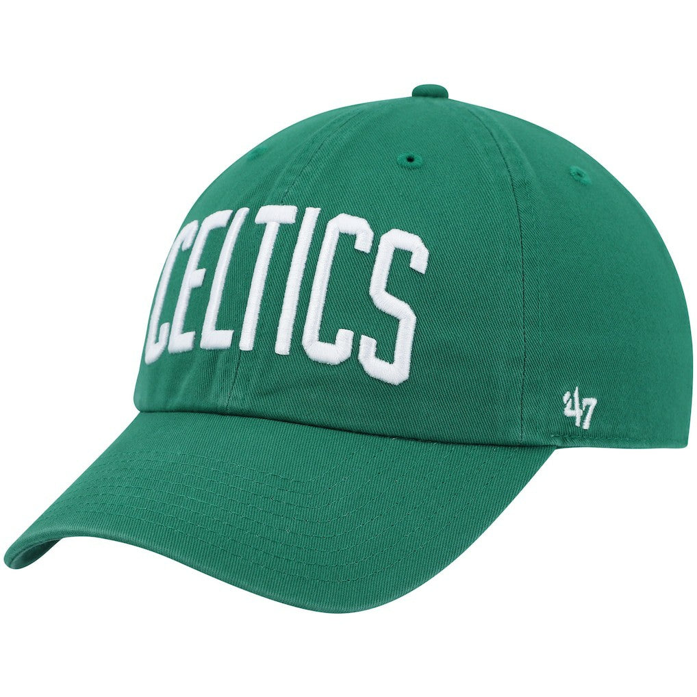 47 brand Boston Celtics '47 Clean Up Wordmark Adjustable Hat