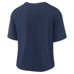 Navy/White Detroit Tigers Nike Women's Line Up High Hip Fashion T-Shirt