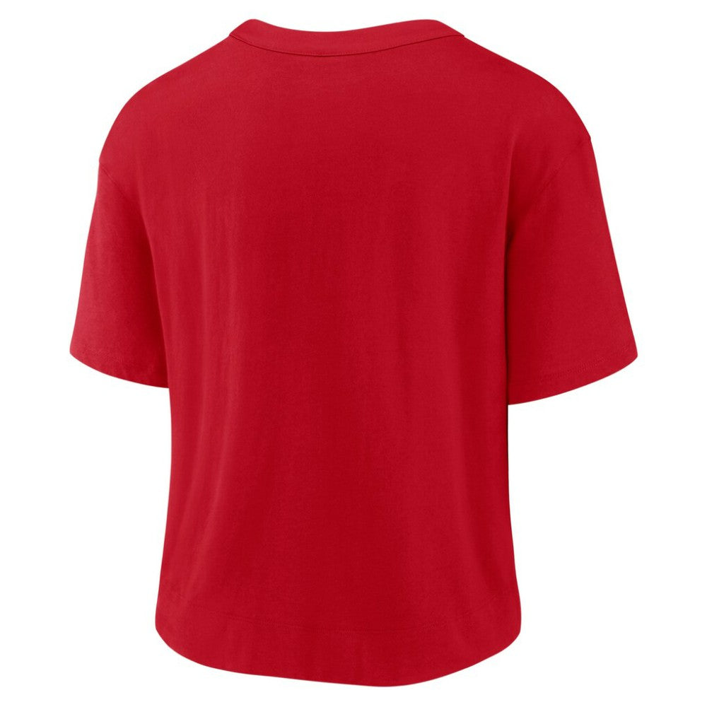Red/White St. Louis Cardinals Nike Women's Line Up High Hip Fashion T-Shirt
