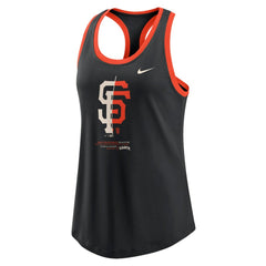 Black San Francisco Giants Nike Women's Tech Tri-Blend Tank Top